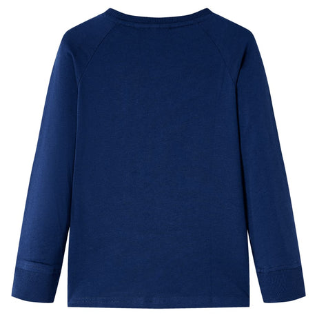 VidaXL Kindershirt mit langen Ärmeln 116 Marineblau