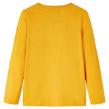 VidaXL Kindershirt mit langen Ärmeln 128 Ocker
