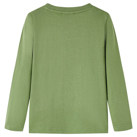VidaXL Kindershirt mit langen Ärmeln 104 helles Khaki