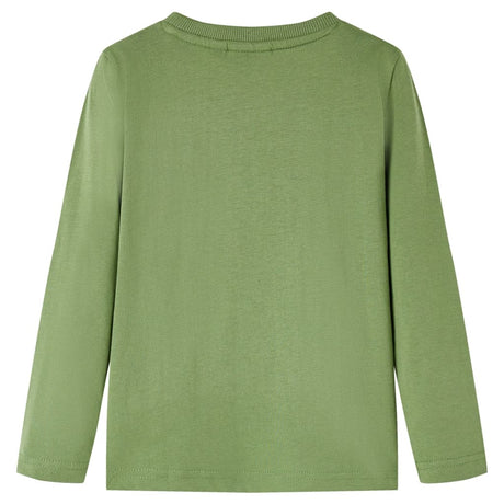 VidaXL Kindershirt mit langen Ärmeln 116 helles Khaki