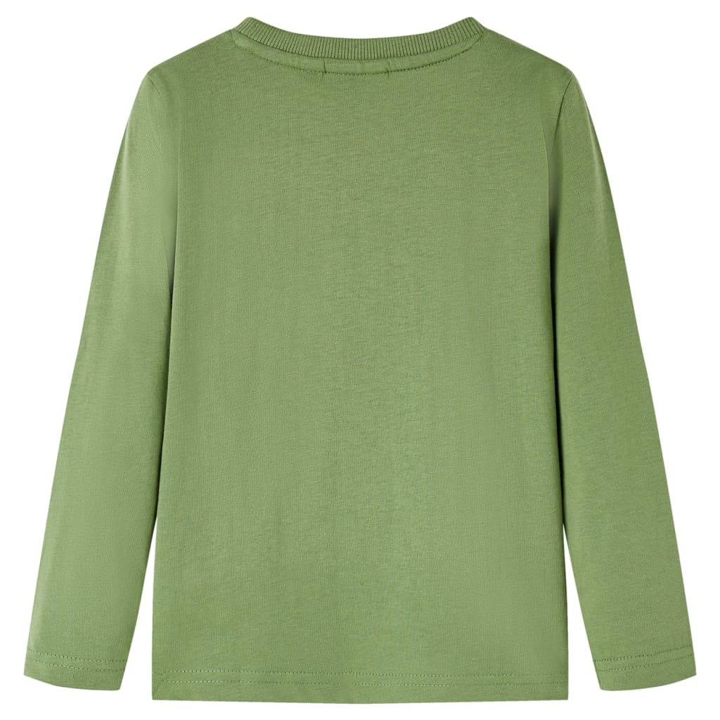 VidaXL Kindershirt mit langen Ärmeln 128 helles Khaki