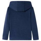 VidaXL Kinderpullover mit Kapuze 92 Marineblau und Orange gemischt