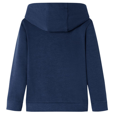 VidaXL Kinderpullover mit Kapuze 92 Marineblau und Orange gemischt