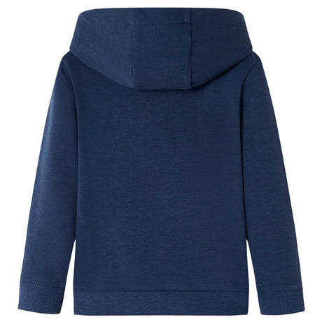 VidaXL Kinderpullover mit Kapuze 128 Marineblau und Orange gemischt