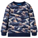 VidaXL Kinderpullover 92 Marineblau