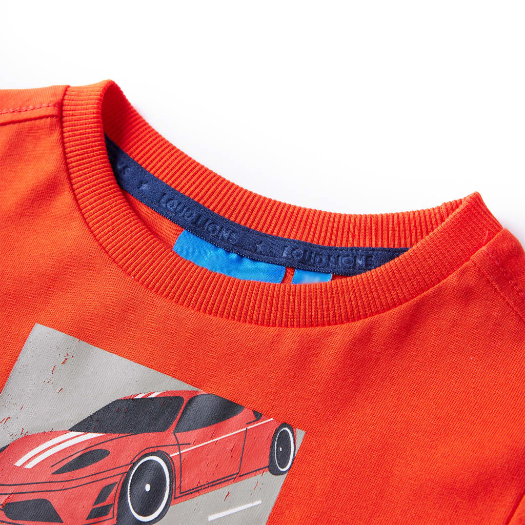 VidaXL Kindershirt mit langen Ärmeln 92 leuchtend orange