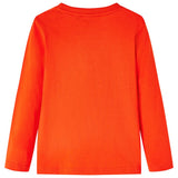 VidaXL Kindershirt mit langen Ärmeln 104 leuchtend orange