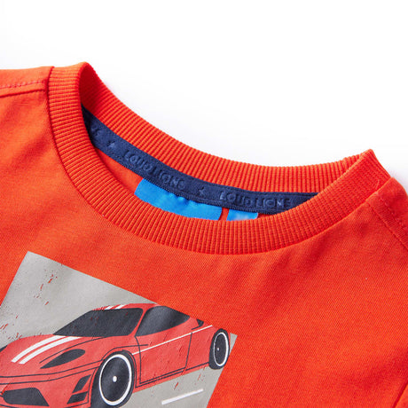 VidaXL Kindershirt mit langen Ärmeln 104 leuchtend orange