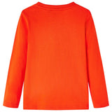 VidaXL Kindershirt mit langen Ärmeln 128 leuchtend orange