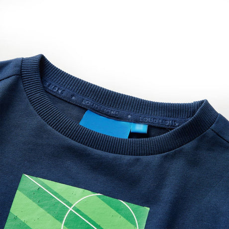 VidaXL Kindershirt mit langen Ärmeln 104 Marineblau