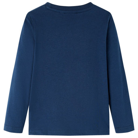 VidaXL Kindershirt mit langen Ärmeln 116 Marineblau