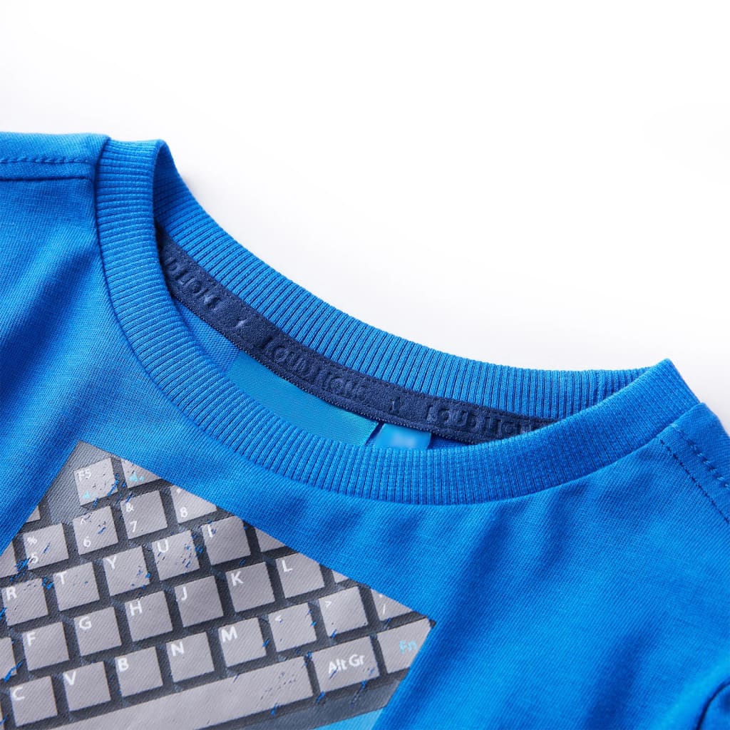 VidaXL Kindershirt mit langen Ärmeln 104 Kobaltblau