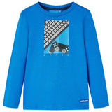 VidaXL Kindershirt mit langen Ärmeln 128 Kobaltblau