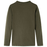 VidaXL Kindershirt mit langen Ärmeln 92 Khaki