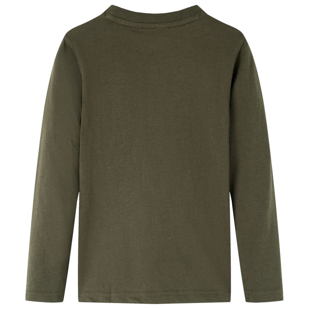 VidaXL Kindershirt mit langen Ärmeln 140 Khaki