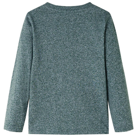VidaXL Kindershirt mit langen Ärmeln 104 dunkelgrün gemischt