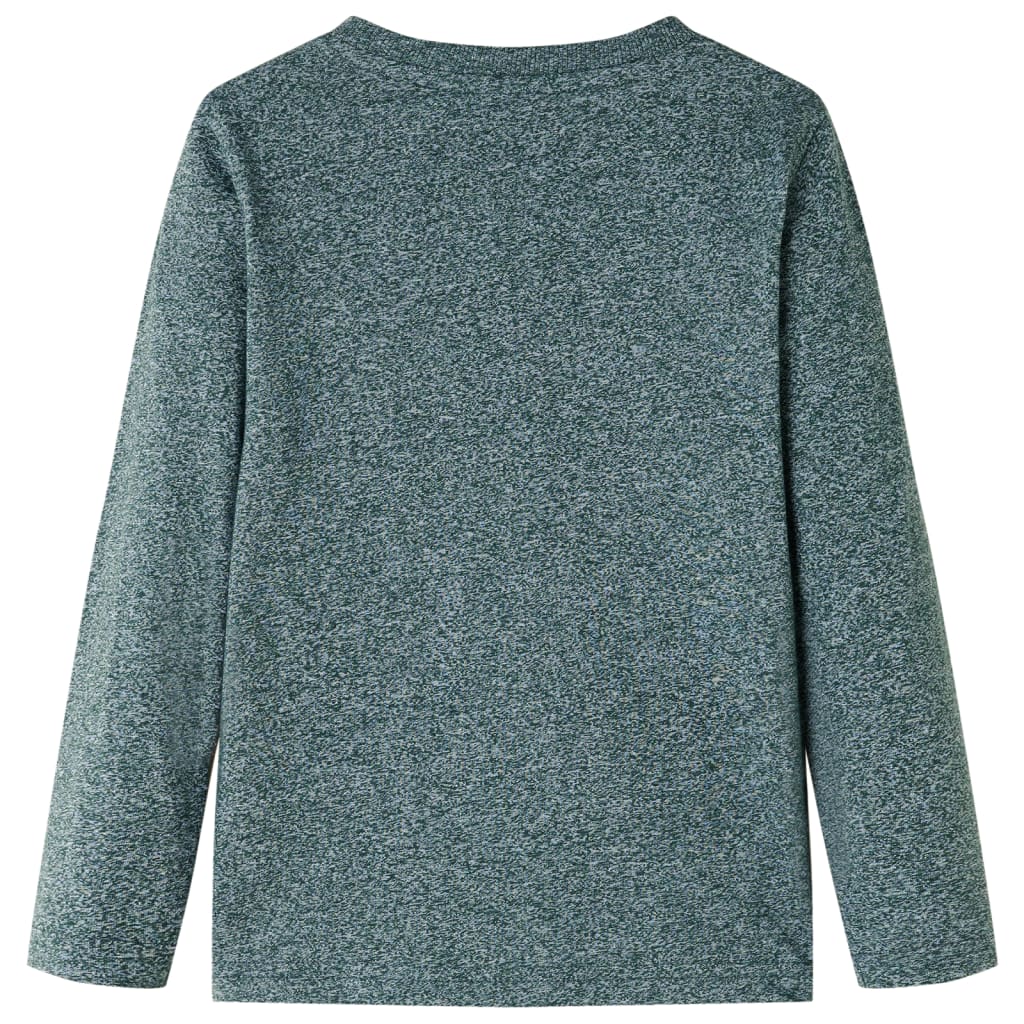 VidaXL Kindershirt mit langen Ärmeln 116 dunkelgrün gemischt