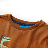 VidaXL Kindershirt mit langen Ärmeln 92 cognacfarben