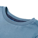 VidaXL Kindershirt mit langen Ärmeln 92 Mittelblau