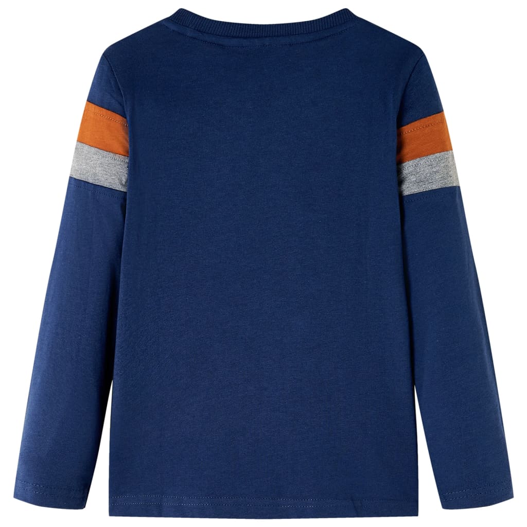 VidaXL Kindershirt mit langen Ärmeln 104 Marineblau