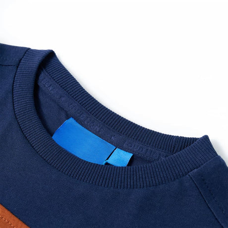 VidaXL Kindershirt mit langen Ärmeln 104 Marineblau