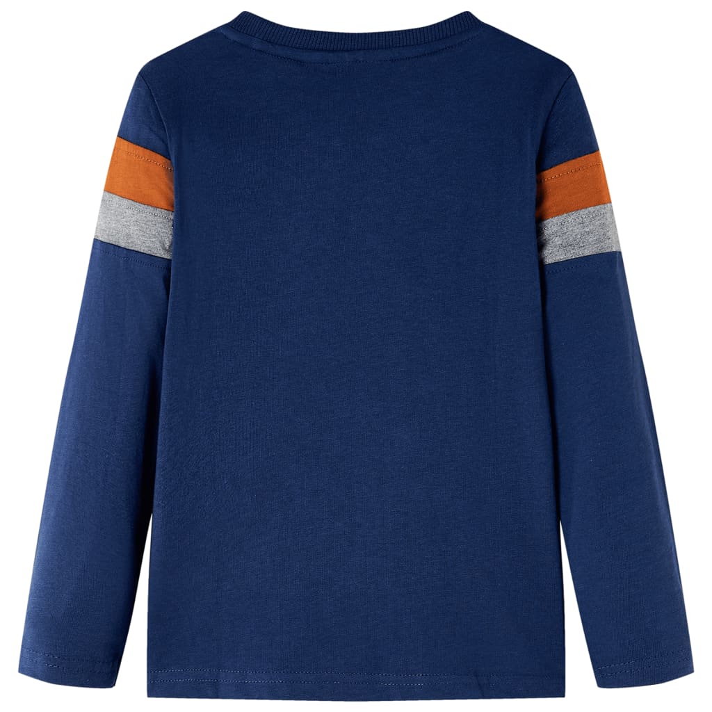 VidaXL Kindershirt mit langen Ärmeln 116 Marineblau