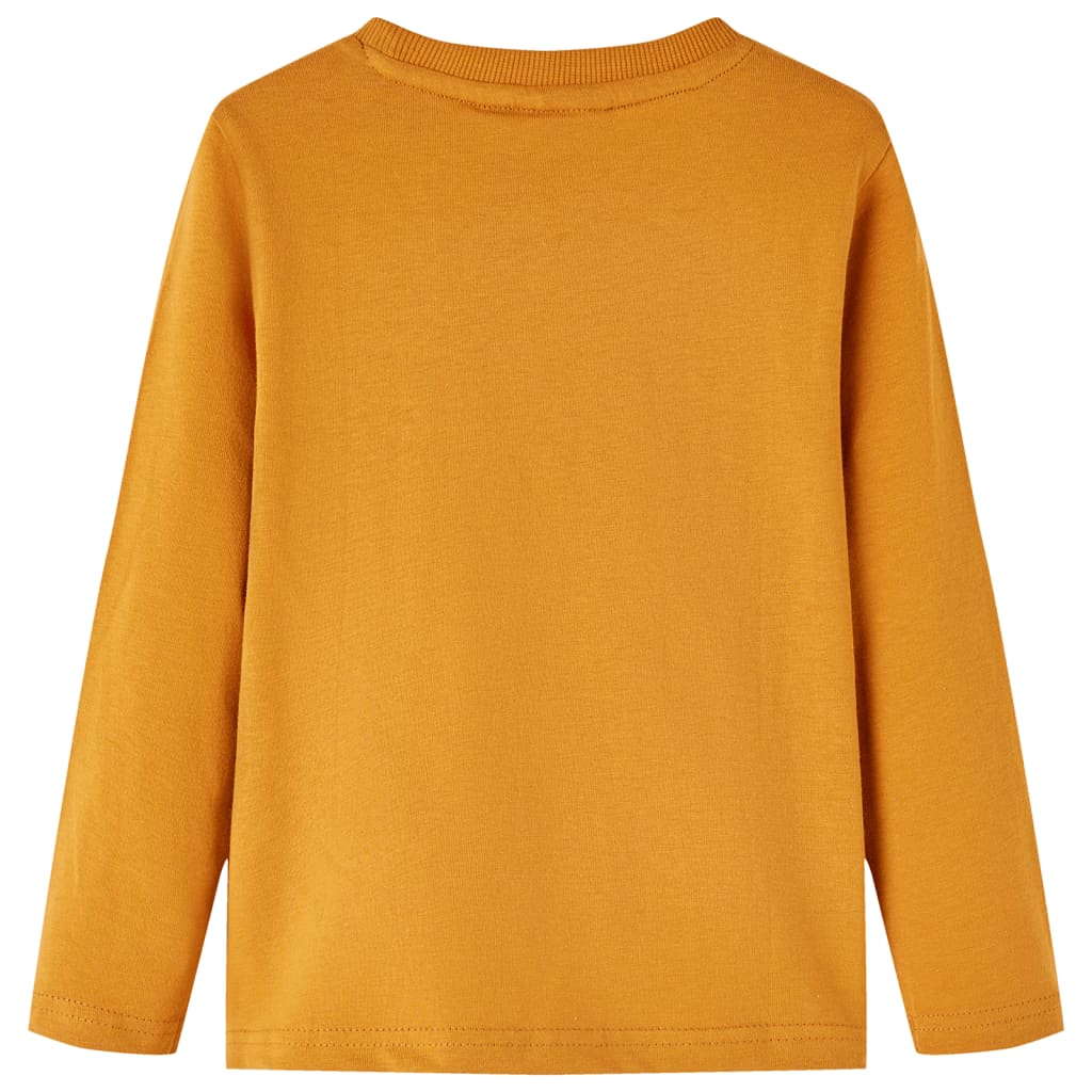 VidaXL Kindershirt mit langen Ärmeln 104 dunkles Ocker