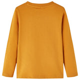 VidaXL Kindershirt mit langen Ärmeln 116 dunkles Ocker
