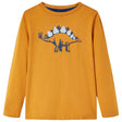 Vidaxl Kindershirt mit langen Ärmeln 128 dunkles Ocker