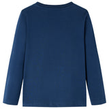 VidaXL Kindershirt mit langen Ärmeln 116 Marineblau