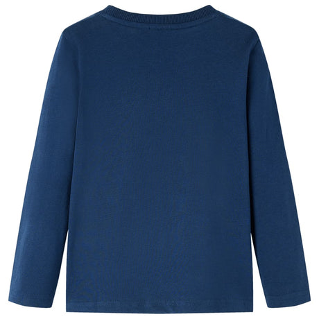 VidaXL Kindershirt mit langen Ärmeln 116 Marineblau