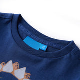 VidaXL Kinderhemd mit langen Ärmeln 140 Marineblau
