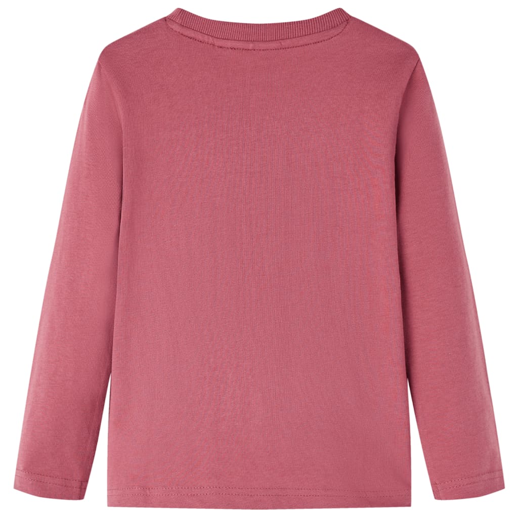 VidaXL Kindershirt mit langen Ärmeln 104 Dunkelrot