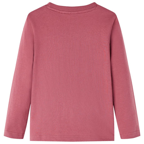 VidaXL Kindershirt mit langen Ärmeln 104 Dunkelrot