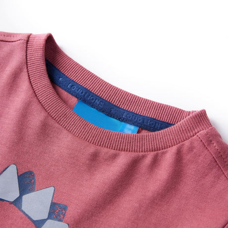 VidaXL Kindershirt mit langen Ärmeln 104 Dunkelrot