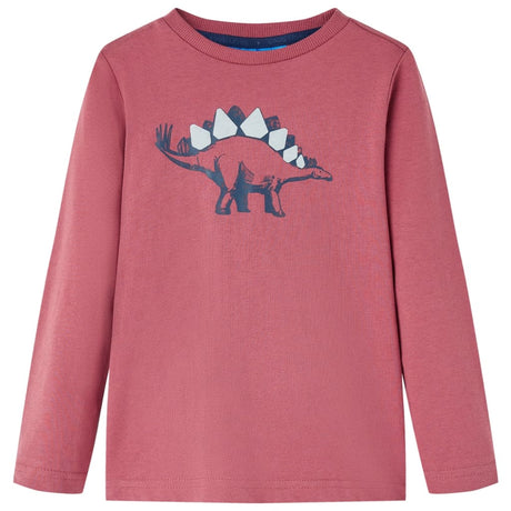 VidaXL Kindershirt mit langen Ärmeln 116 Dunkelrot