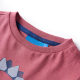 VidaXL Kindershirt mit langen Ärmeln 128 Dunkelrot