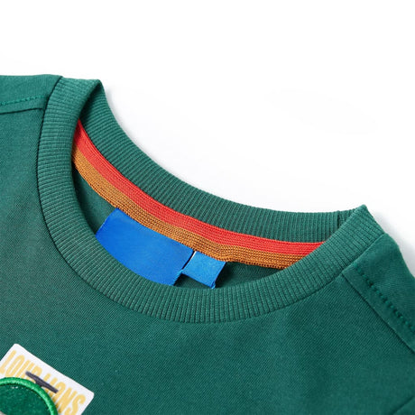 VidaXL Kindershirt mit langen Ärmeln 116 Grün