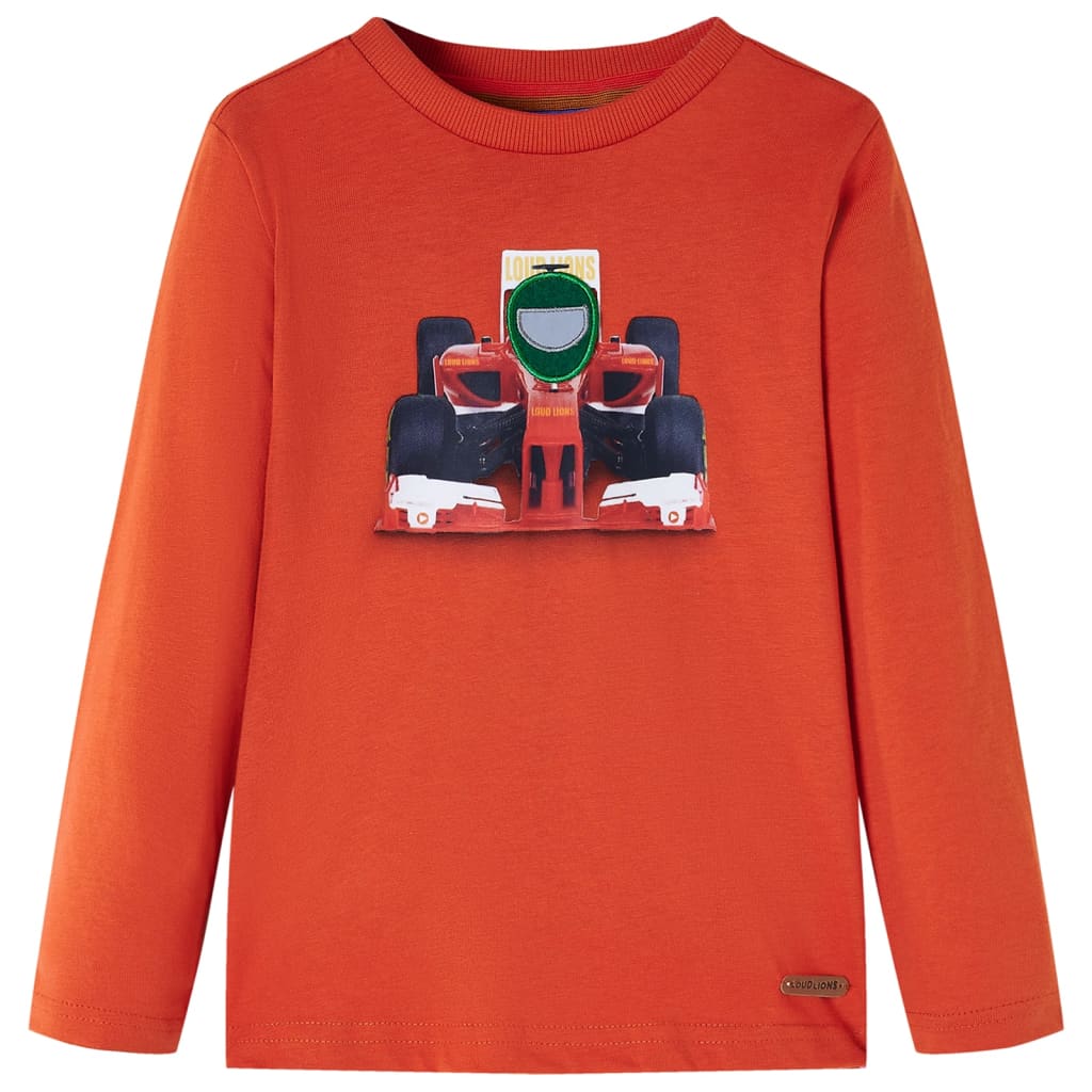 VidaXL Kindershirt mit langen Ärmeln 104 Orange