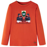 VidaXL Kindershirt mit langen Ärmeln 104 Orange