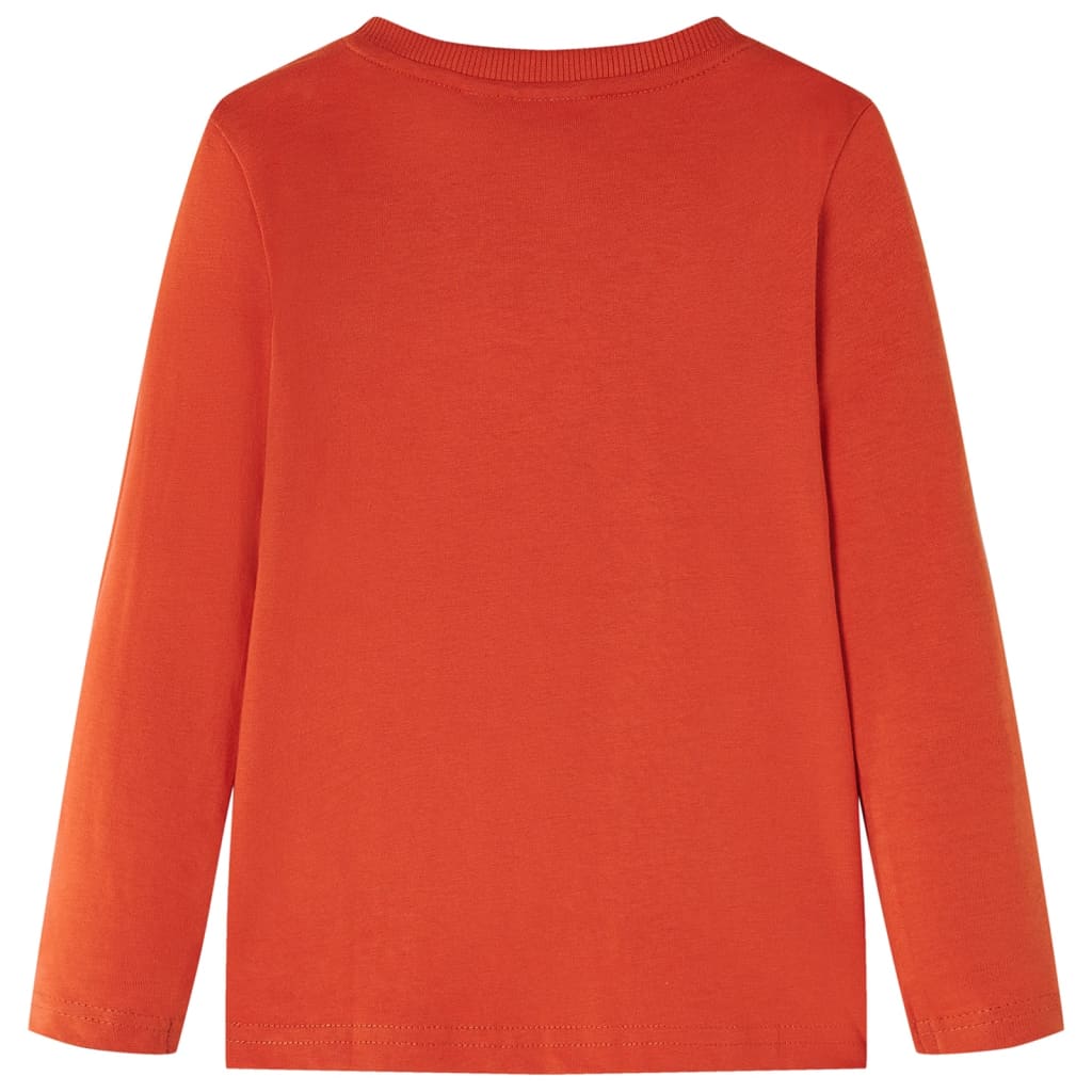 VidaXL Kindershirt mit langen Ärmeln 116 Orange