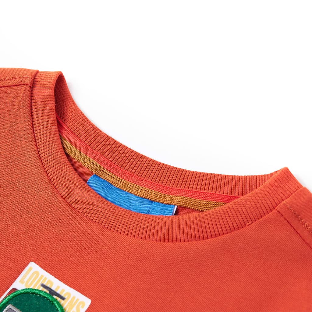 VidaXL Kindershirt mit langen Ärmeln 116 Orange