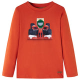 VidaXL Kindershirt mit langen Ärmeln 128 Orange