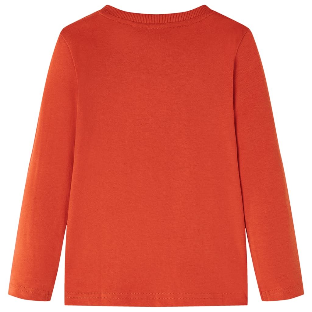 VidaXL Kindershirt mit langen Ärmeln 128 Orange