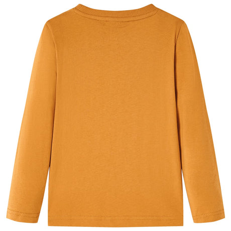 VidaXL Kindershirt mit langen Ärmeln 104 dunkles Ocker