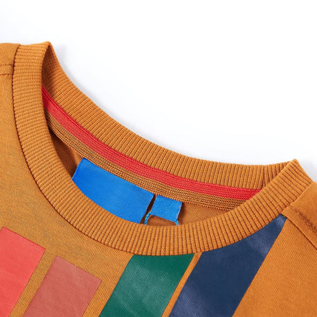 VidaXL Kindershirt mit langen Ärmeln 116 dunkles Ocker