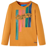 VidaXL Kindershirt mit langen Ärmeln 140 dunkles Ocker