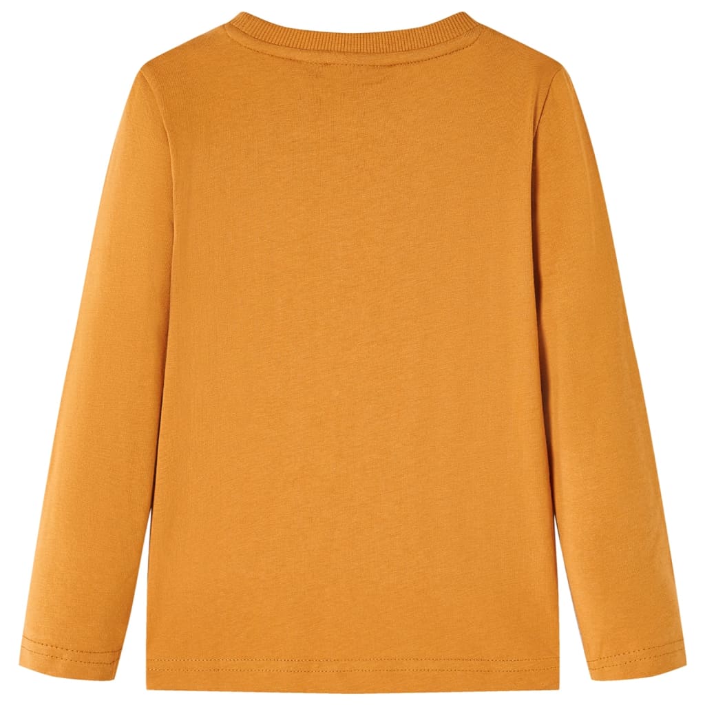 VidaXL Kindershirt mit langen Ärmeln 140 dunkles Ocker