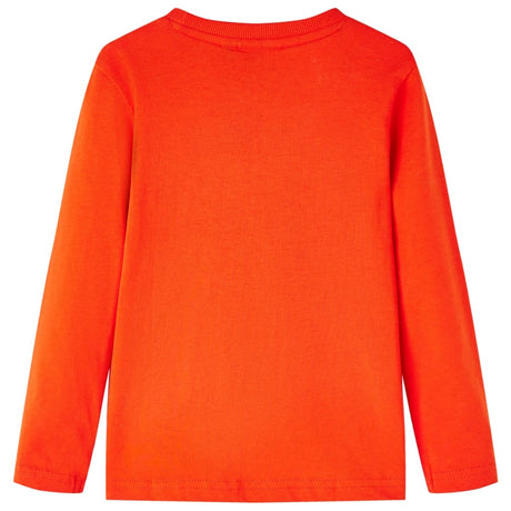 VidaXL Kindershirt mit langen Ärmeln 104 leuchtend orange