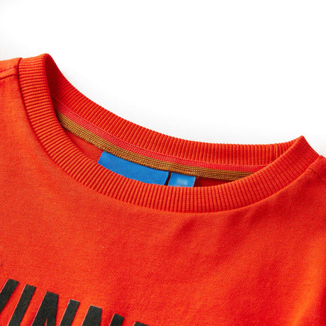 VidaXL Kindershirt mit langen Ärmeln 104 leuchtend orange